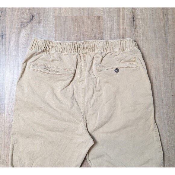 American Eagle Size M Jogger Pants Khaki Beige Drawstring Elastic Waist Pockets - Picture 5 of 10